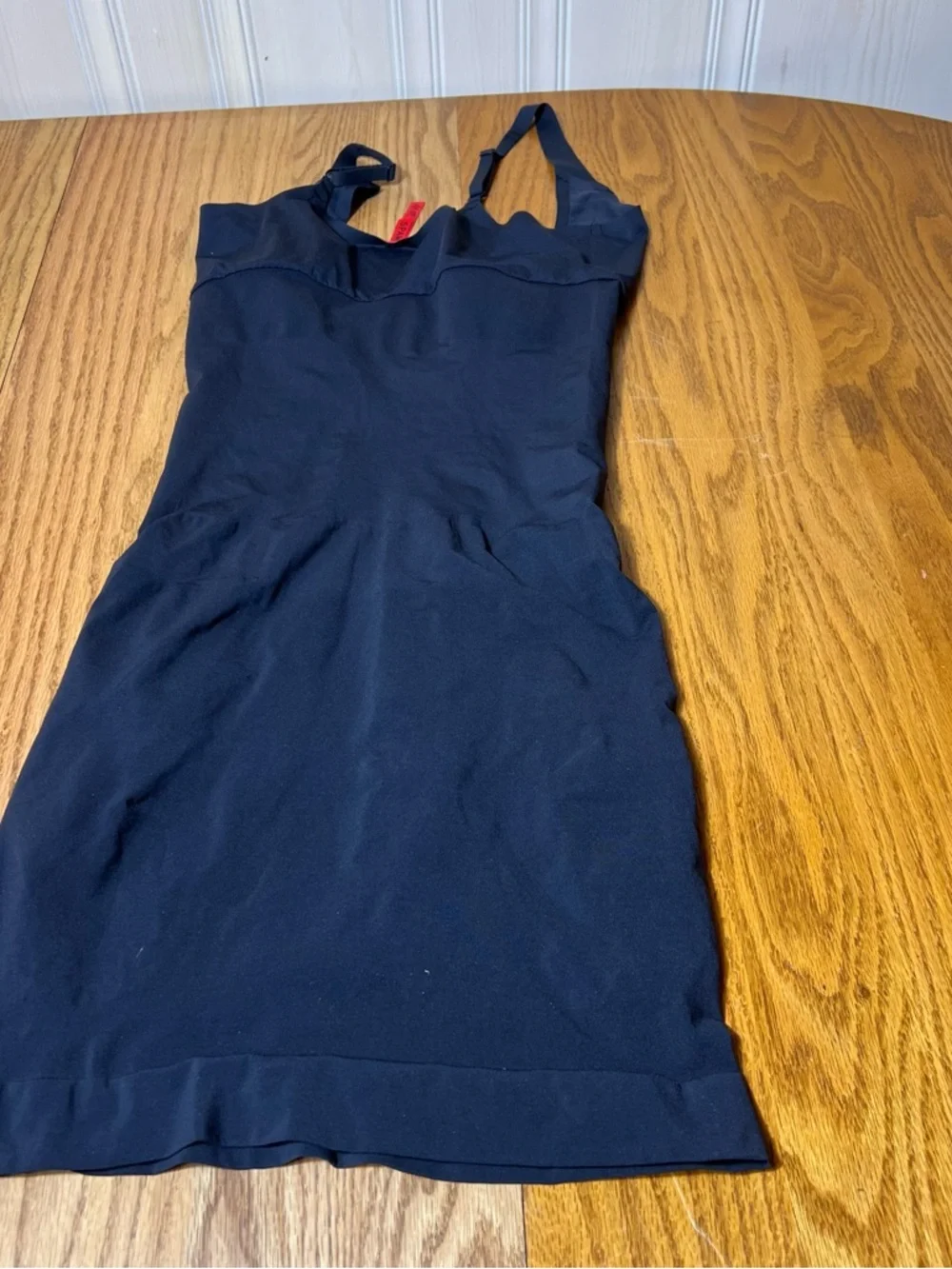 SPANX Red Hot Full Slip Shapewear Black XL Adjustable Strap Smoothing Dress